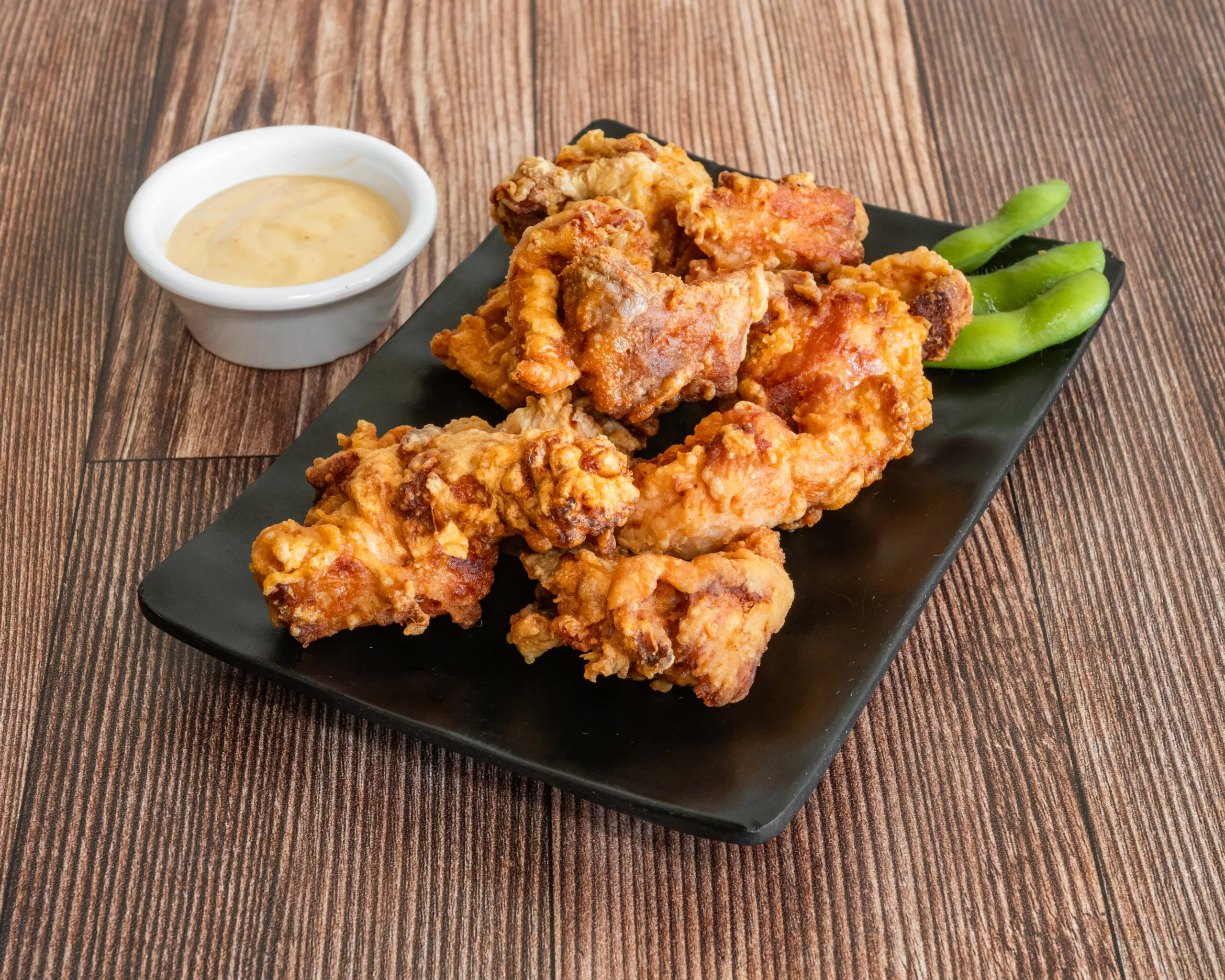 Karaage and katsu plate